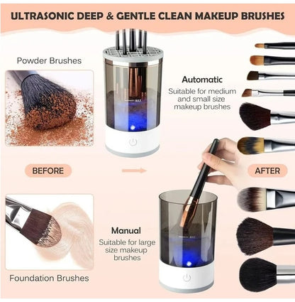 Automatic Makeup Brush Cleaner – Fast Electric Cleaning System