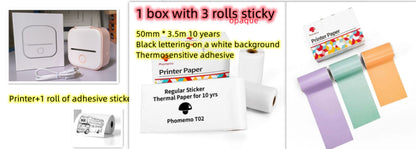 Portable Mini Thermal Printer | Inkless Bluetooth Pocket Printer for Notes & Labels