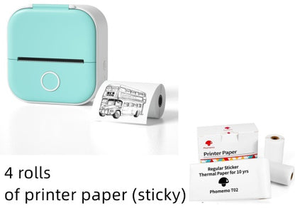 Portable Mini Thermal Printer | Inkless Bluetooth Pocket Printer for Notes & Labels