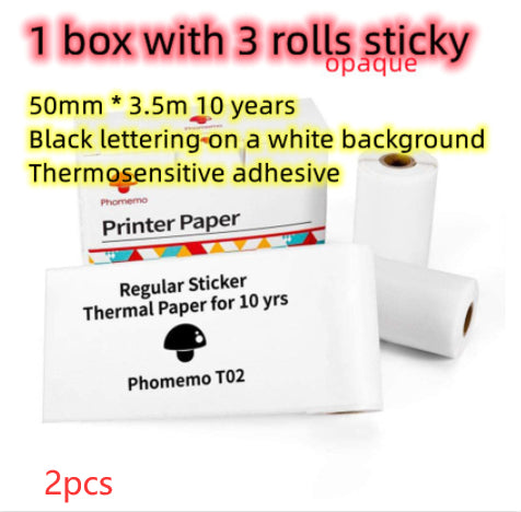 Portable Mini Thermal Printer | Inkless Bluetooth Pocket Printer for Notes & Labels