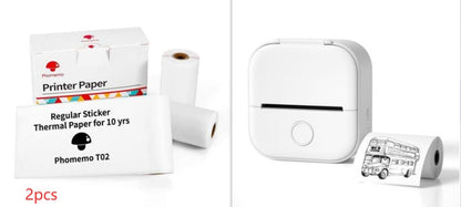 Portable Mini Thermal Printer | Inkless Bluetooth Pocket Printer for Notes & Labels