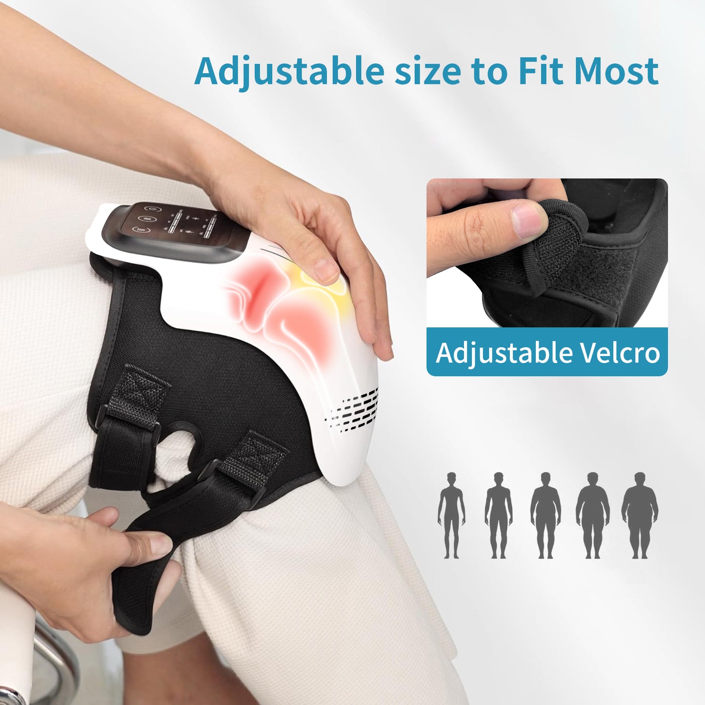 Smart Electric Knee Massager with Heating & Vibration – Rechargeable Pain Relief Device