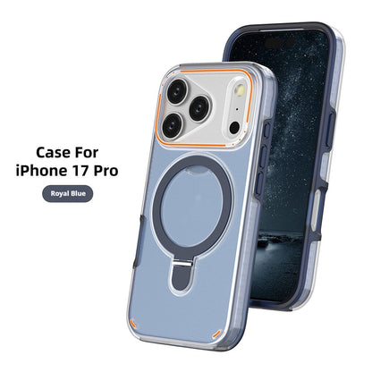 iPhone 17/17 Max Plus Magnetic Matte Case – 360° Rotatable Shockproof Cover