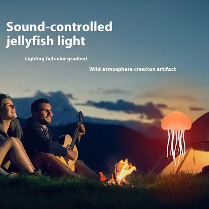 LED Jellyfish Mood Lamp – Smart USB Night Light with Floating Jellyfish Effect, Portable Ambient Table Lamp for Bedroom, Bedside & Desk Decor