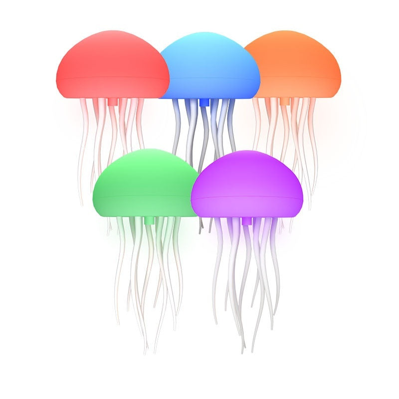 LED Jellyfish Mood Lamp – Smart USB Night Light with Floating Jellyfish Effect, Portable Ambient Table Lamp for Bedroom, Bedside & Desk Decor