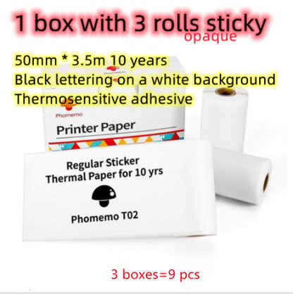Portable Mini Thermal Printer | Inkless Bluetooth Pocket Printer for Notes & Labels