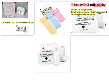 Portable Mini Thermal Printer | Inkless Bluetooth Pocket Printer for Notes & Labels