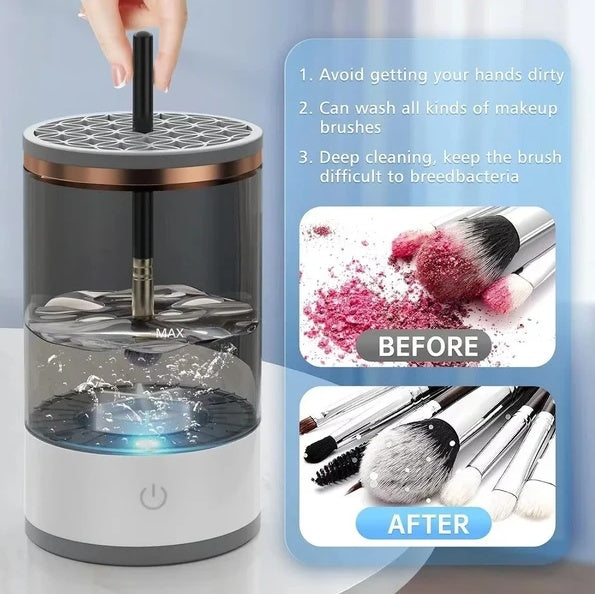 Automatic Makeup Brush Cleaner – Fast Electric Cleaning System