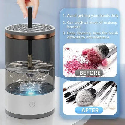 Automatic Makeup Brush Cleaner – Fast Electric Cleaning System