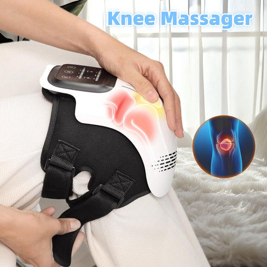 Smart Electric Knee Massager with Heating & Vibration – Rechargeable Pain Relief Device