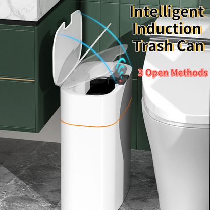 Smart Motion Sensor Trash Can with Lid – Touchless Automatic Dustbin