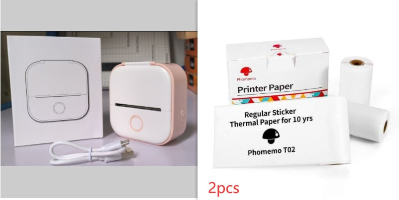 Portable Mini Thermal Printer | Inkless Bluetooth Pocket Printer for Notes & Labels