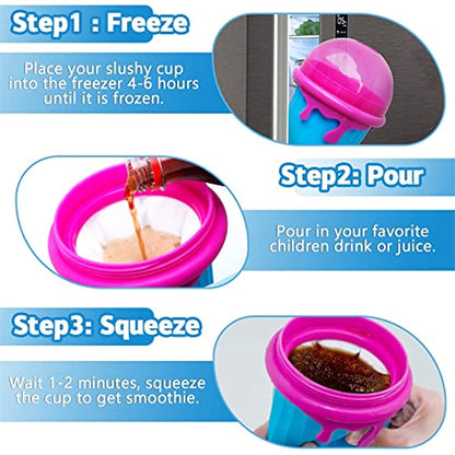 Magic Slushy Maker Cup 500ml – Instant Frozen Drink Squeeze Bottle