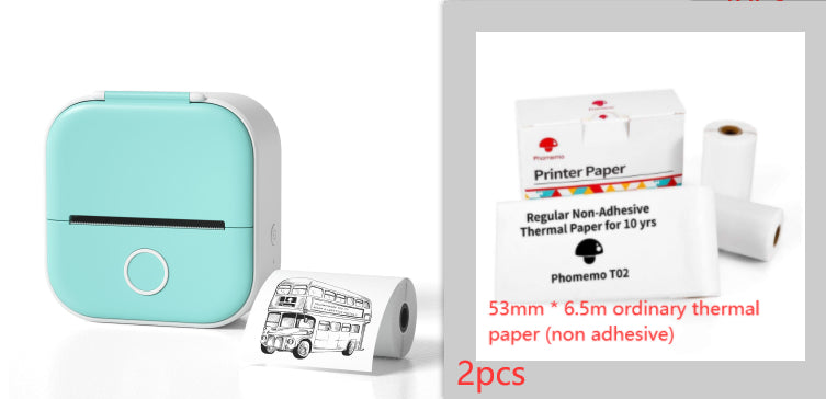 Portable Mini Thermal Printer | Inkless Bluetooth Pocket Printer for Notes & Labels
