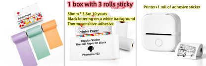 Portable Mini Thermal Printer | Inkless Bluetooth Pocket Printer for Notes & Labels