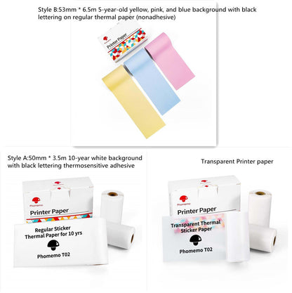 Portable Mini Thermal Printer | Inkless Bluetooth Pocket Printer for Notes & Labels