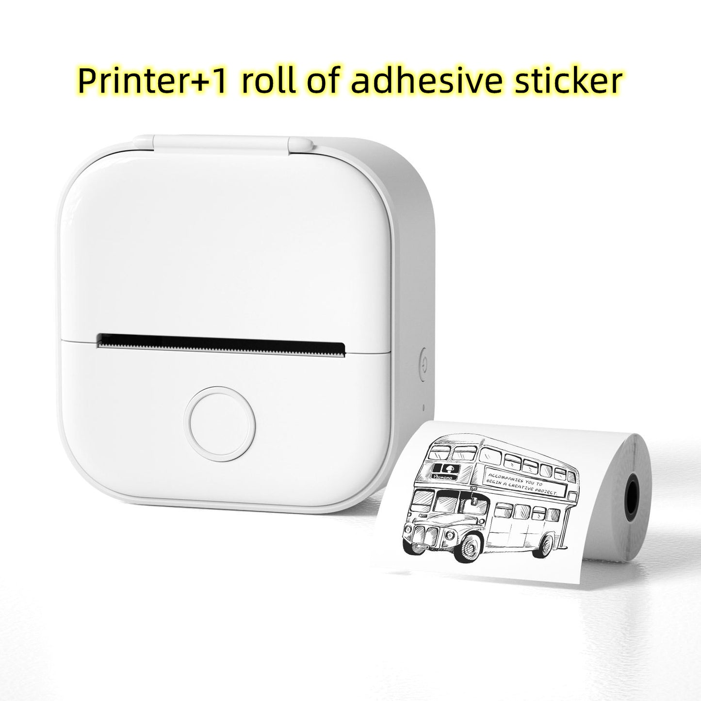 Portable Mini Thermal Printer | Inkless Bluetooth Pocket Printer for Notes & Labels