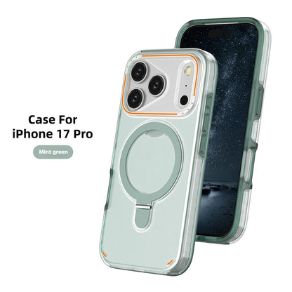 iPhone 17/17 Max Plus Magnetic Matte Case – 360° Rotatable Shockproof Cover