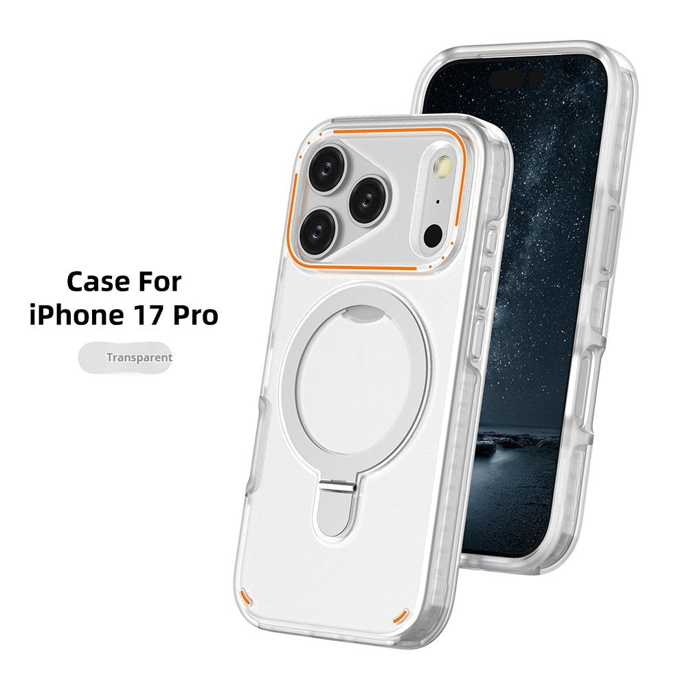 iPhone 17/17 Max Plus Magnetic Matte Case – 360° Rotatable Shockproof Cover