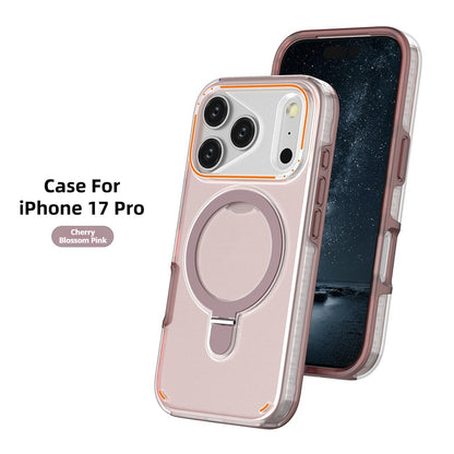 iPhone 17/17 Max Plus Magnetic Matte Case – 360° Rotatable Shockproof Cover