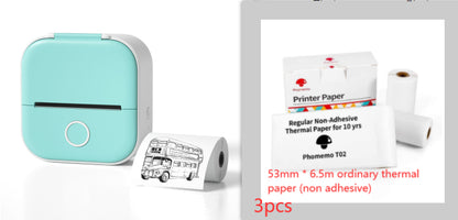Portable Mini Thermal Printer | Inkless Bluetooth Pocket Printer for Notes & Labels