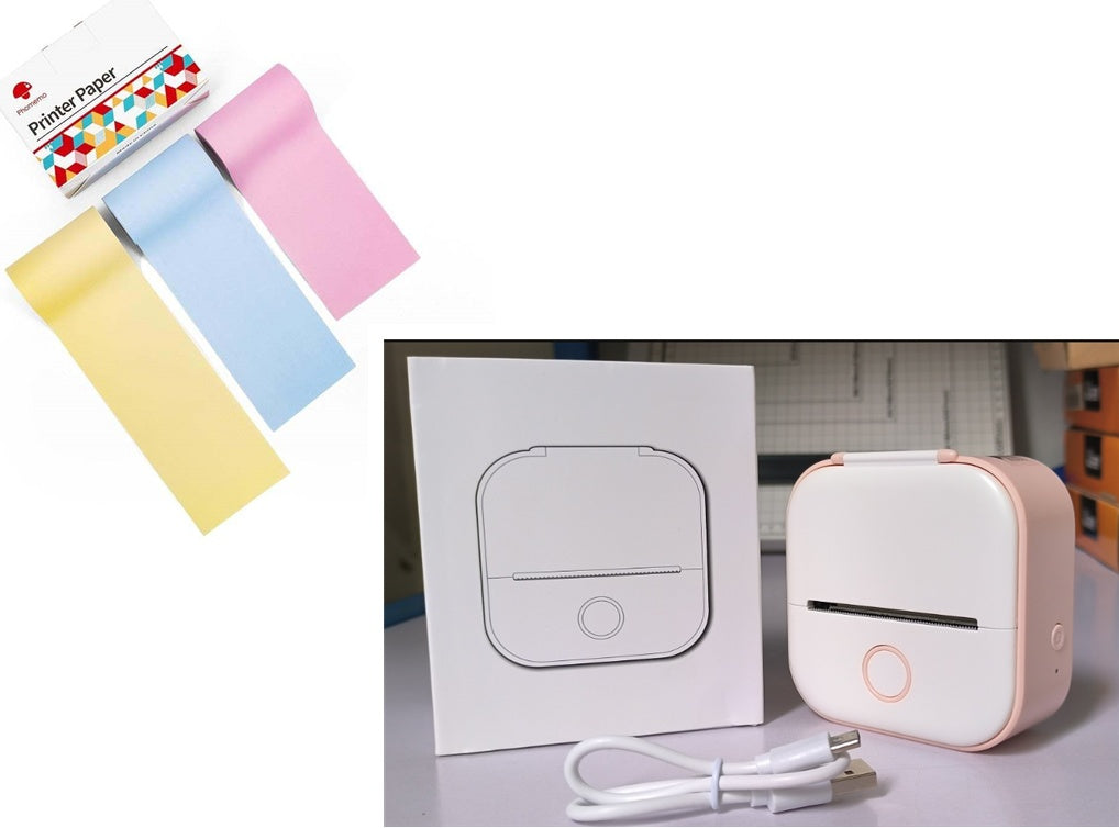Portable Mini Thermal Printer | Inkless Bluetooth Pocket Printer for Notes & Labels